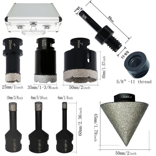 8pcs box diamond - diamond, drill