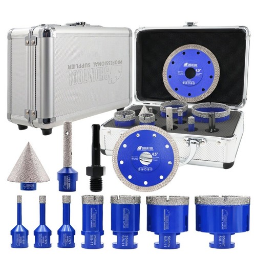 11pc diamond core bit kit - diamond,
